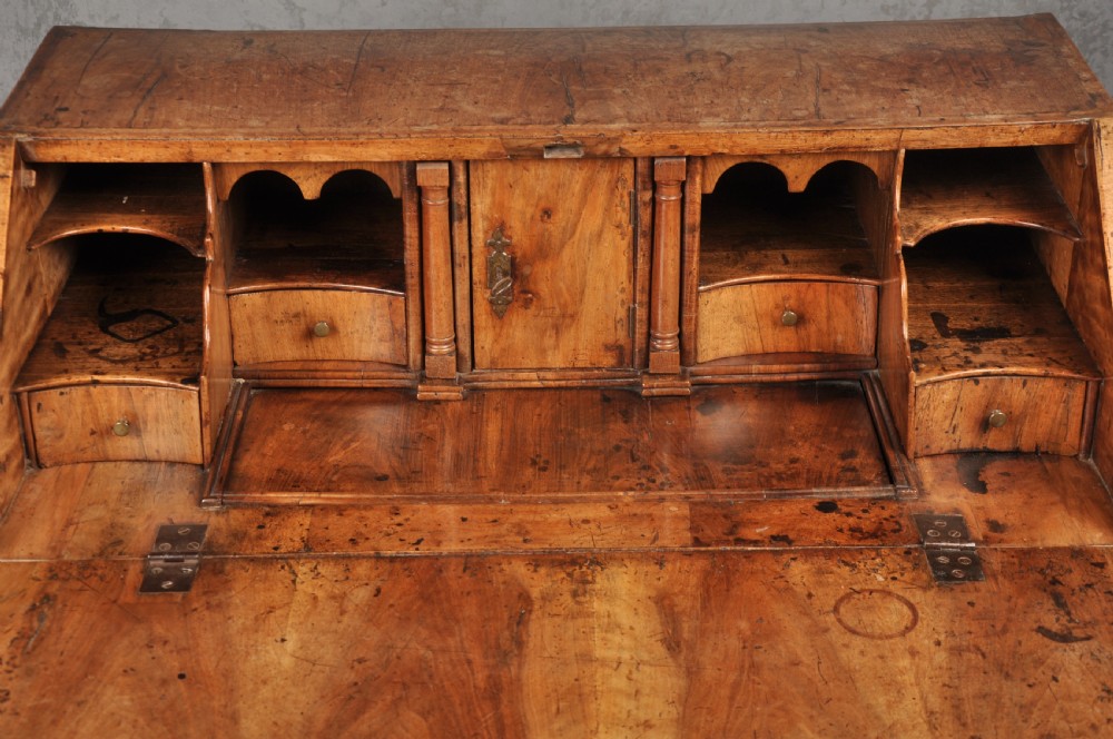 Small 17th Century Walnut Bureau View V