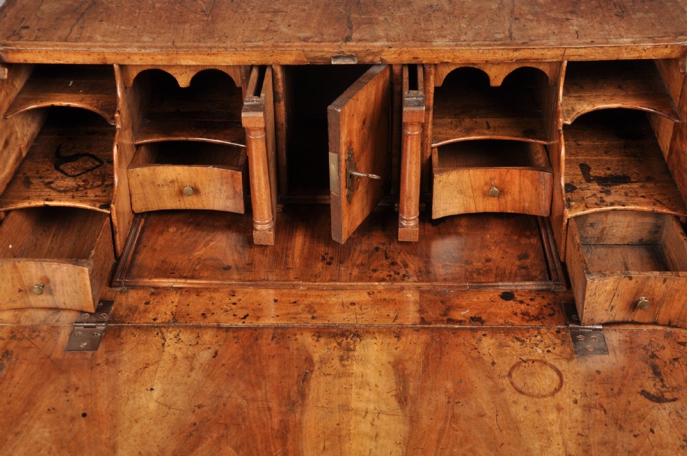 Small 17th Century Walnut Bureau View VI