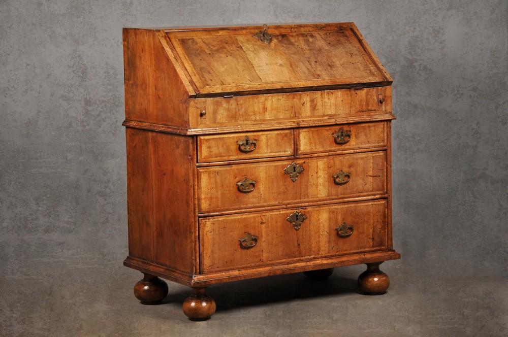 Small 17th Century Walnut Bureau View III