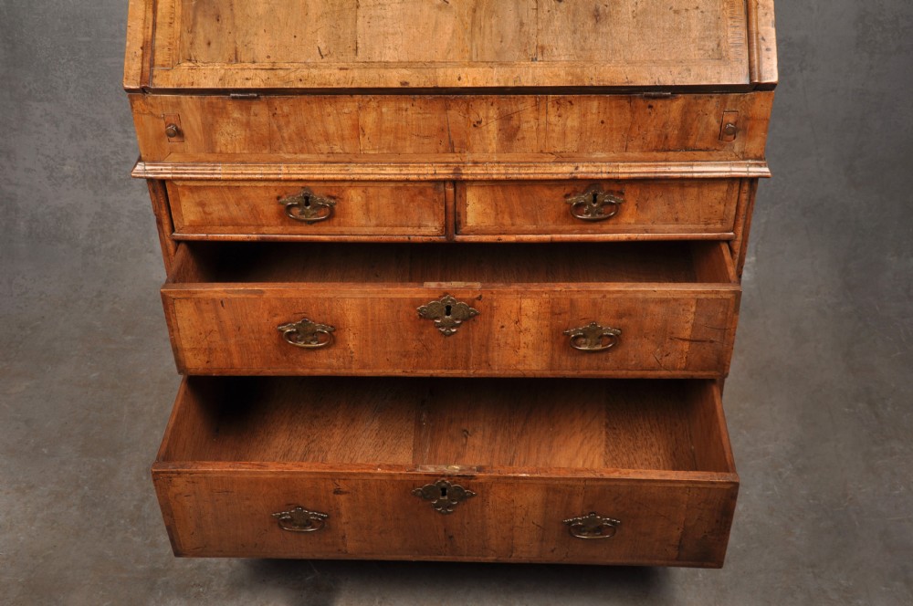 Small 17th Century Walnut Bureau View VIII