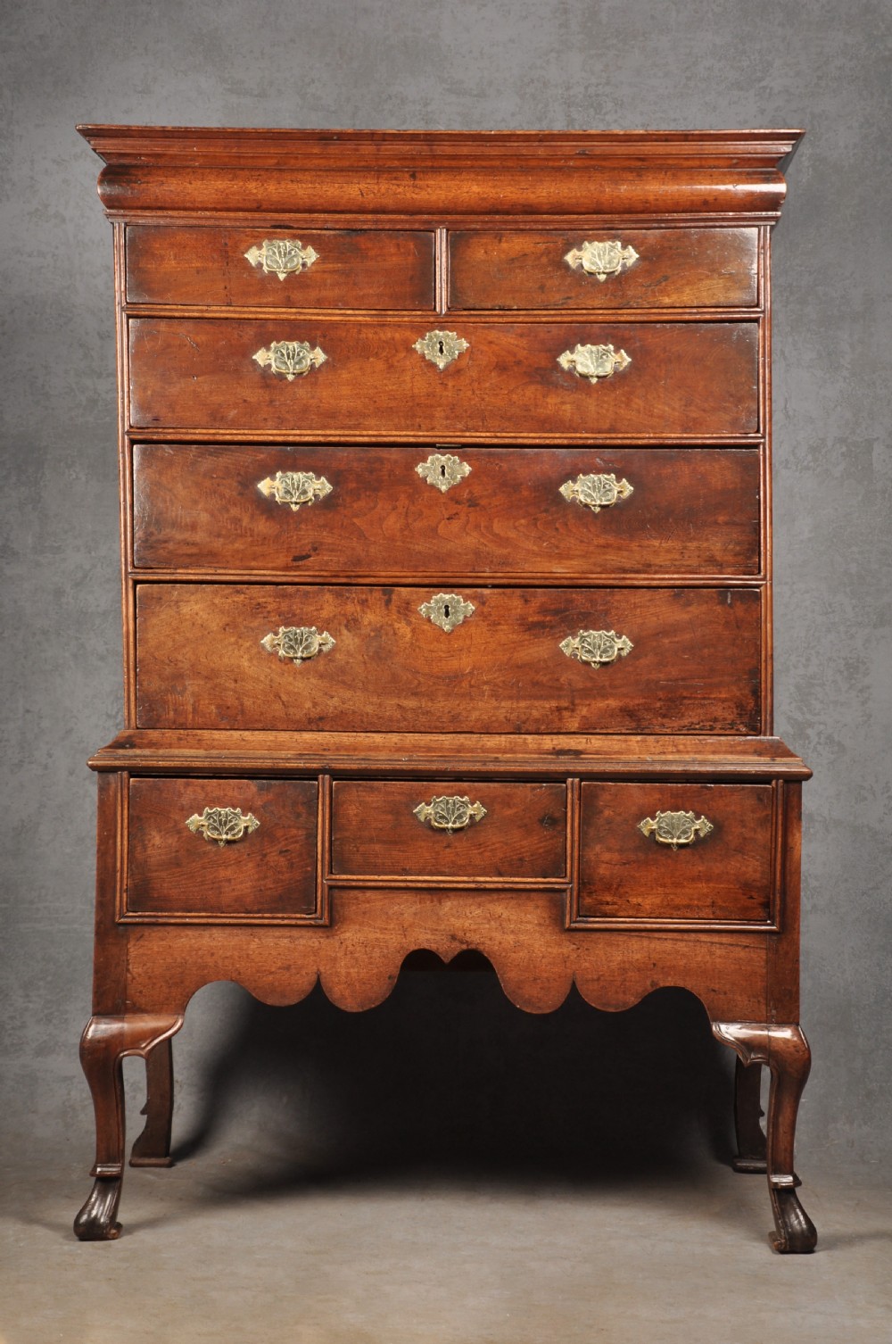 Early 18th Century Walnut Chest On stand