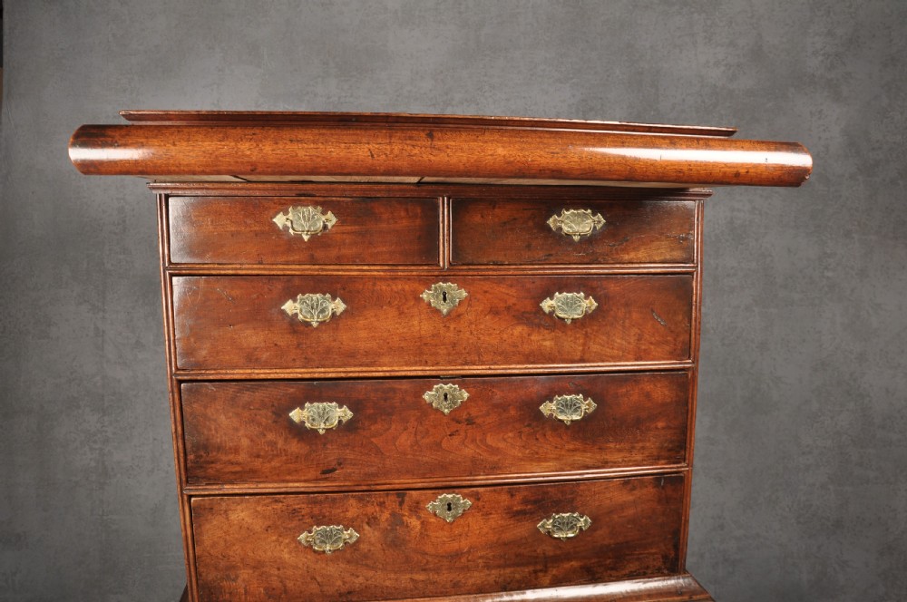 Early 18th Century Walnut Chest On stand View XI