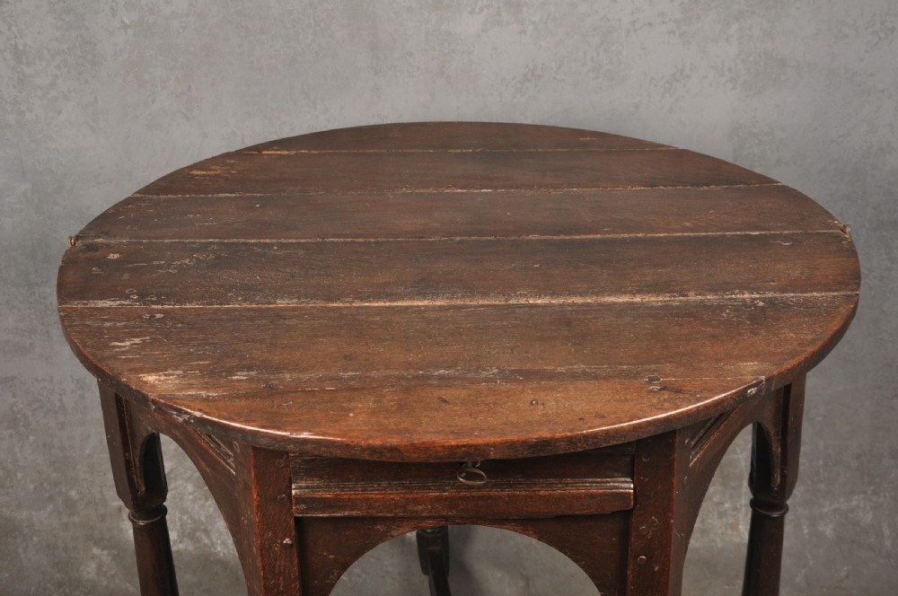 Early 17th Century Oak Credence Table  View XIII