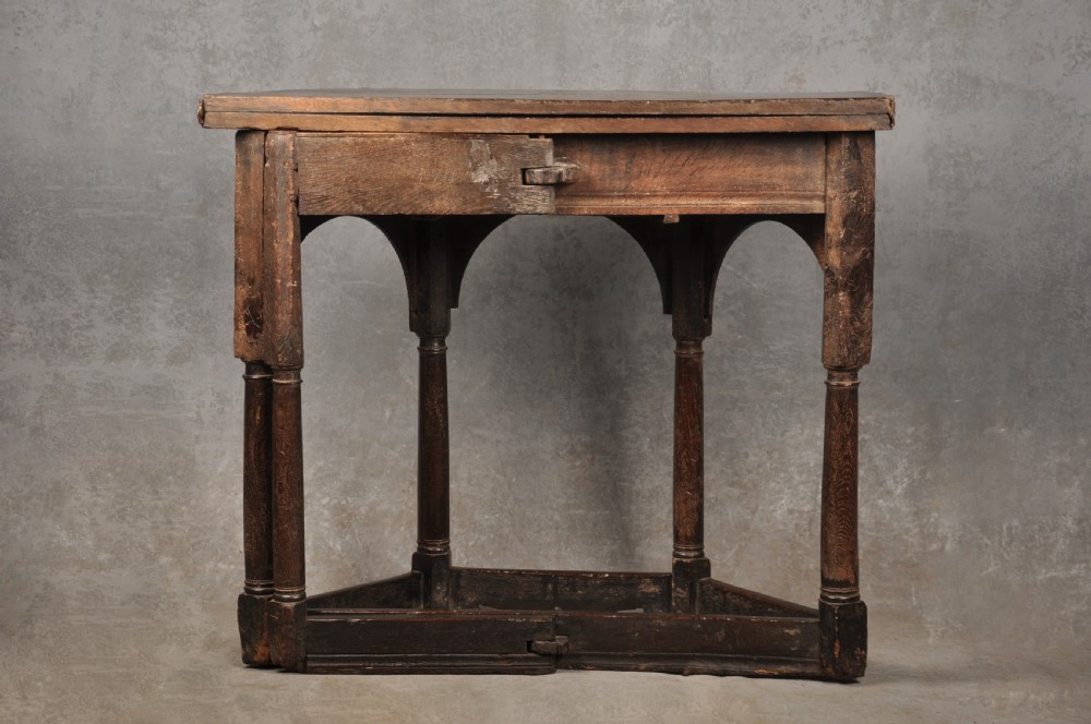 Early 17th Century Oak Credence Table  View XVIII