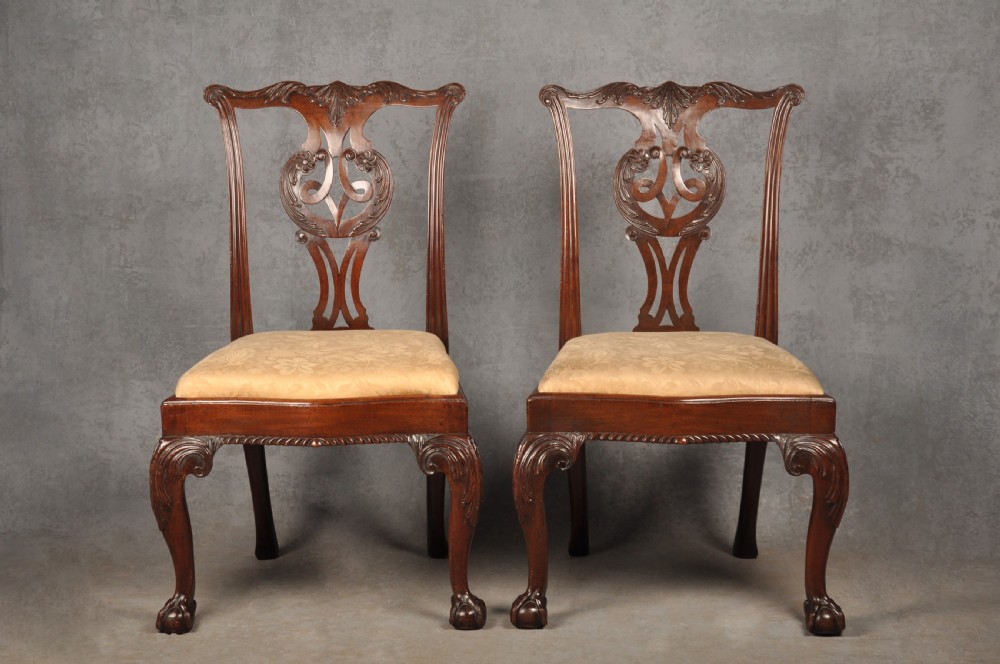 A Fine Pair Of George II Mahogany Side Chairs View III