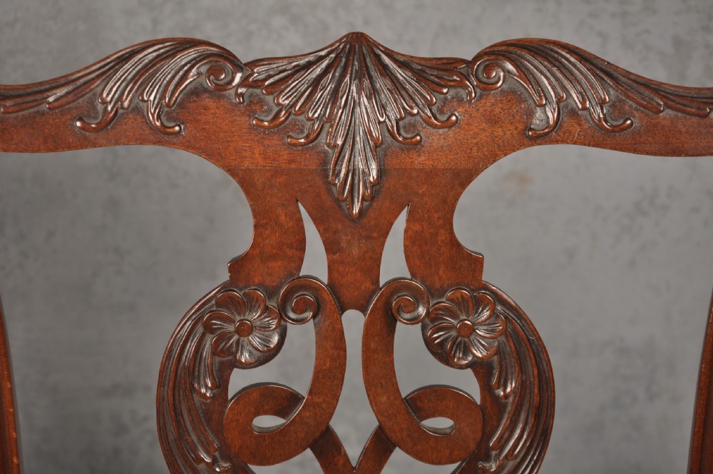 A Fine Pair Of George II Mahogany Side Chairs View V