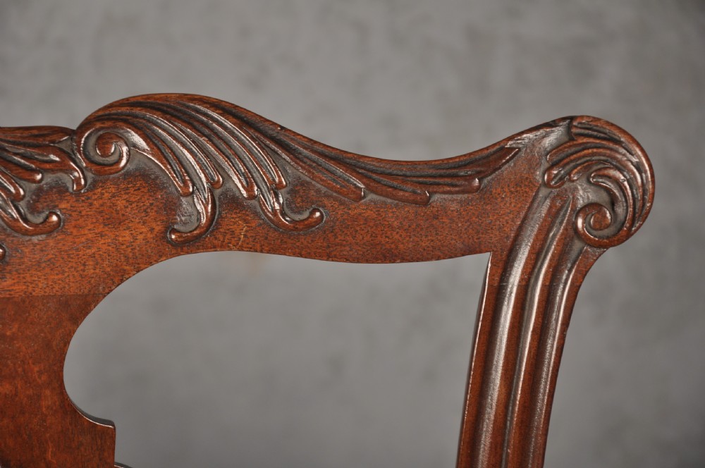 A Fine Pair Of George II Mahogany Side Chairs View VI