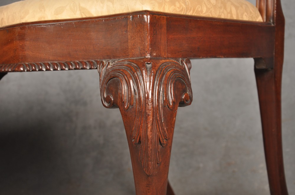 A Fine Pair Of George II Mahogany Side Chairs View VIII