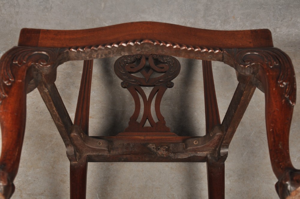 A Fine Pair Of George II Mahogany Side Chairs View XI