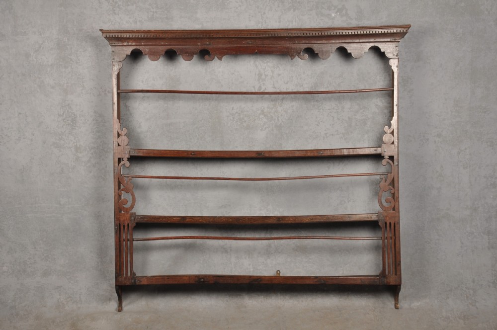 18th Century Oak Wall Rack 