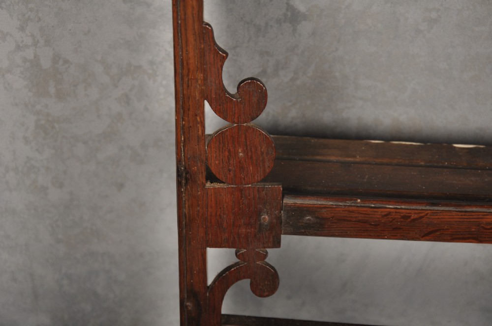 18th Century Oak Wall Rack  View IV