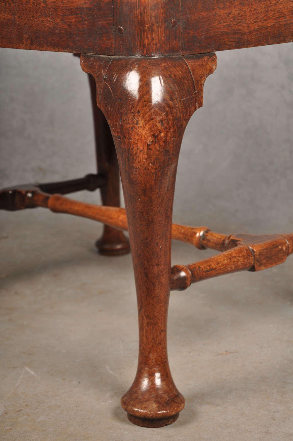 Fine Early 18th Century Walnut Stool View IV