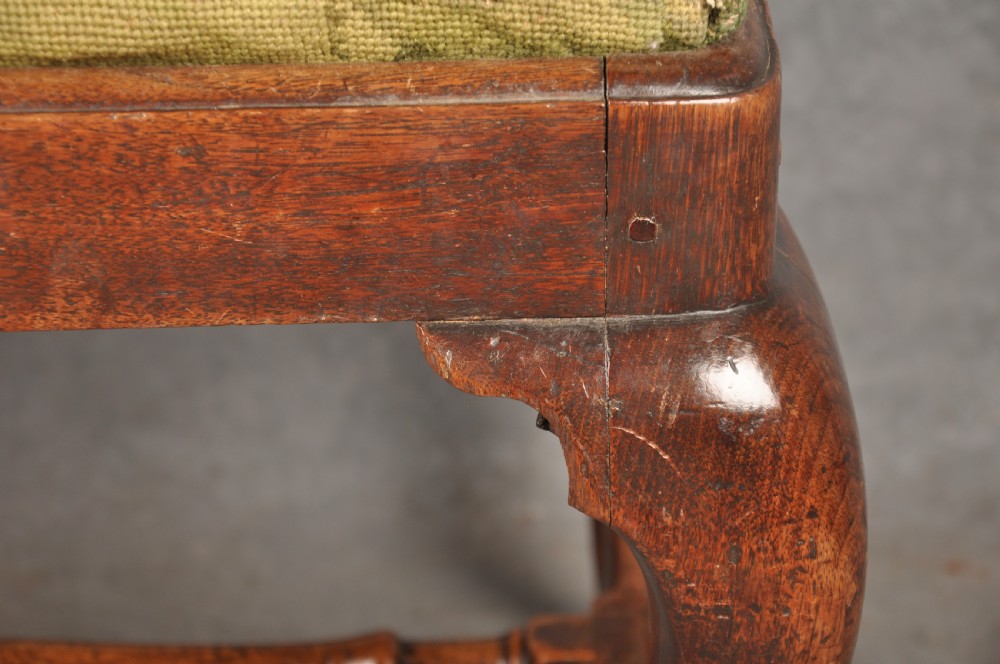 Fine Early 18th Century Walnut Stool View V