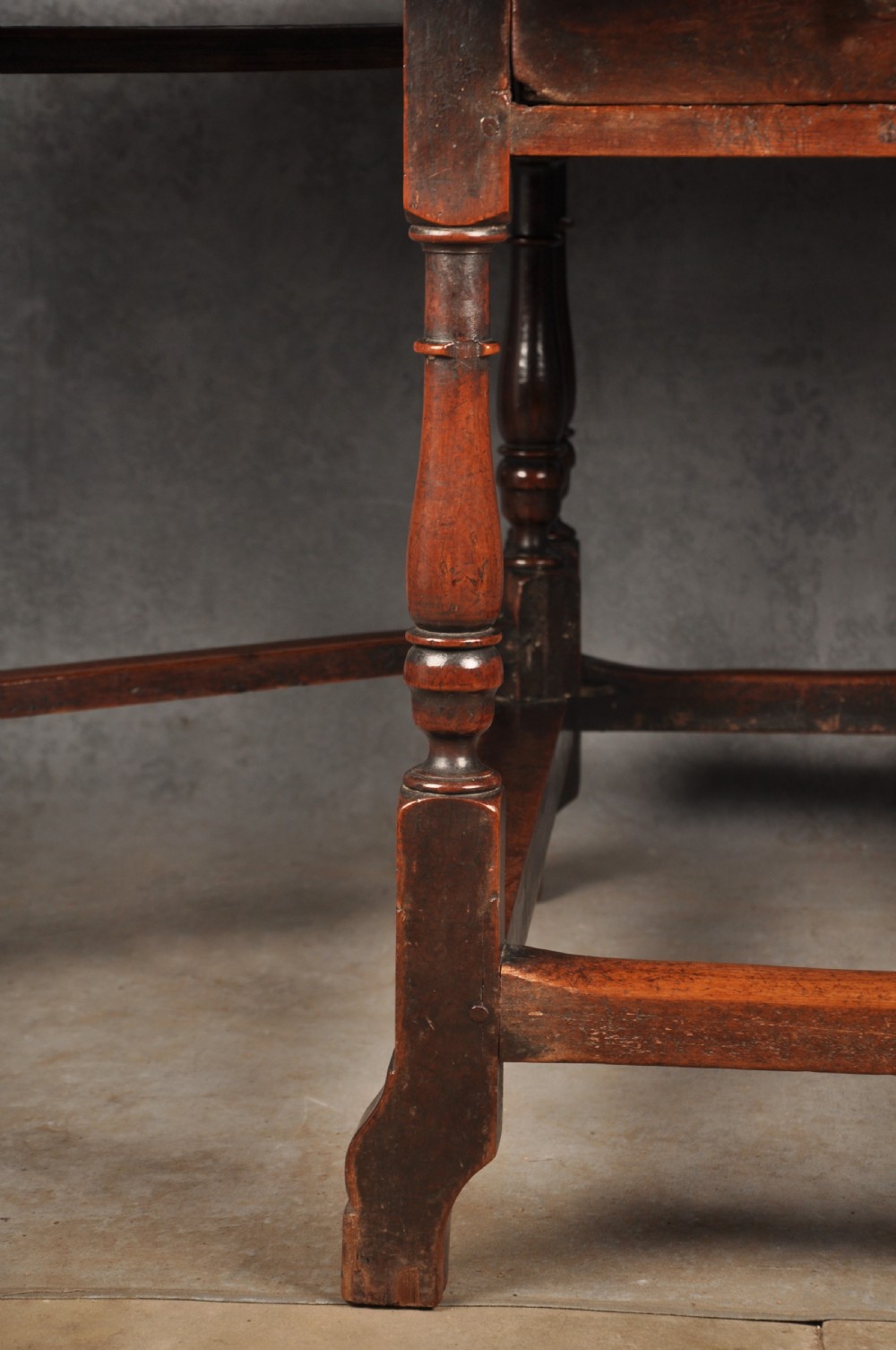 Rare 17th Century Yew Wood Gateleg Table  View IX