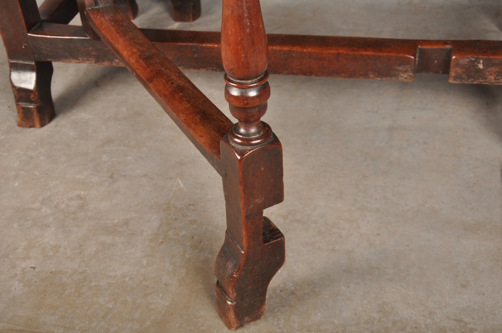 Rare 17th Century Yew Wood Gateleg Table  View X