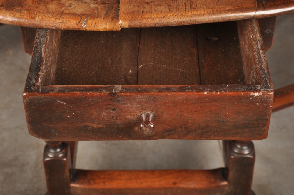 Rare 17th Century Yew Wood Gateleg Table  View XII