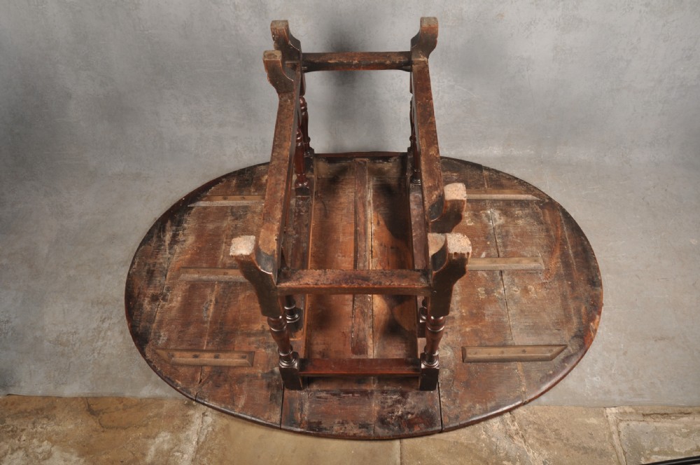 Rare 17th Century Yew Wood Gateleg Table  View XV