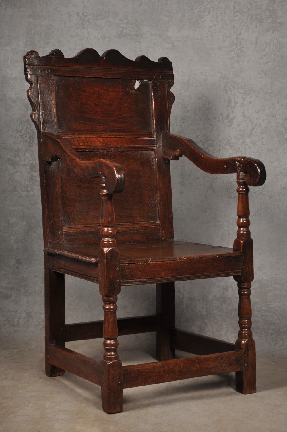 17th Century Oak Wainscot Chair View II