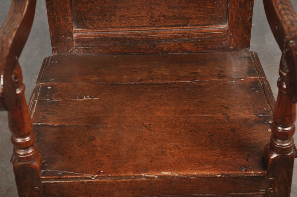 17th Century Oak Wainscot Chair View VII