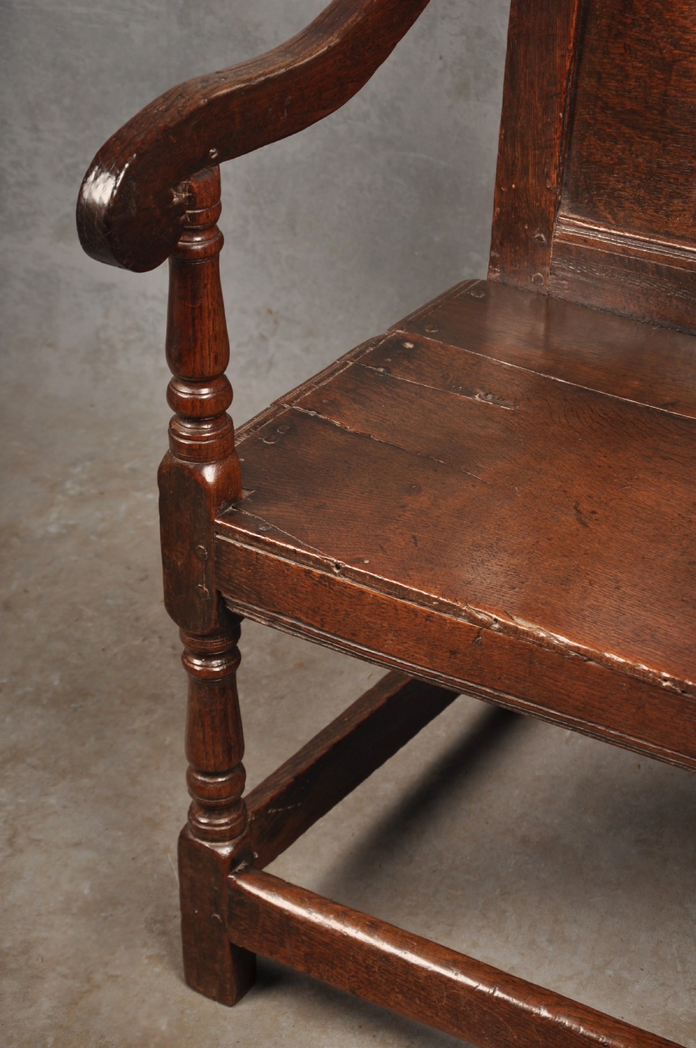 17th Century Oak Wainscot Chair View X