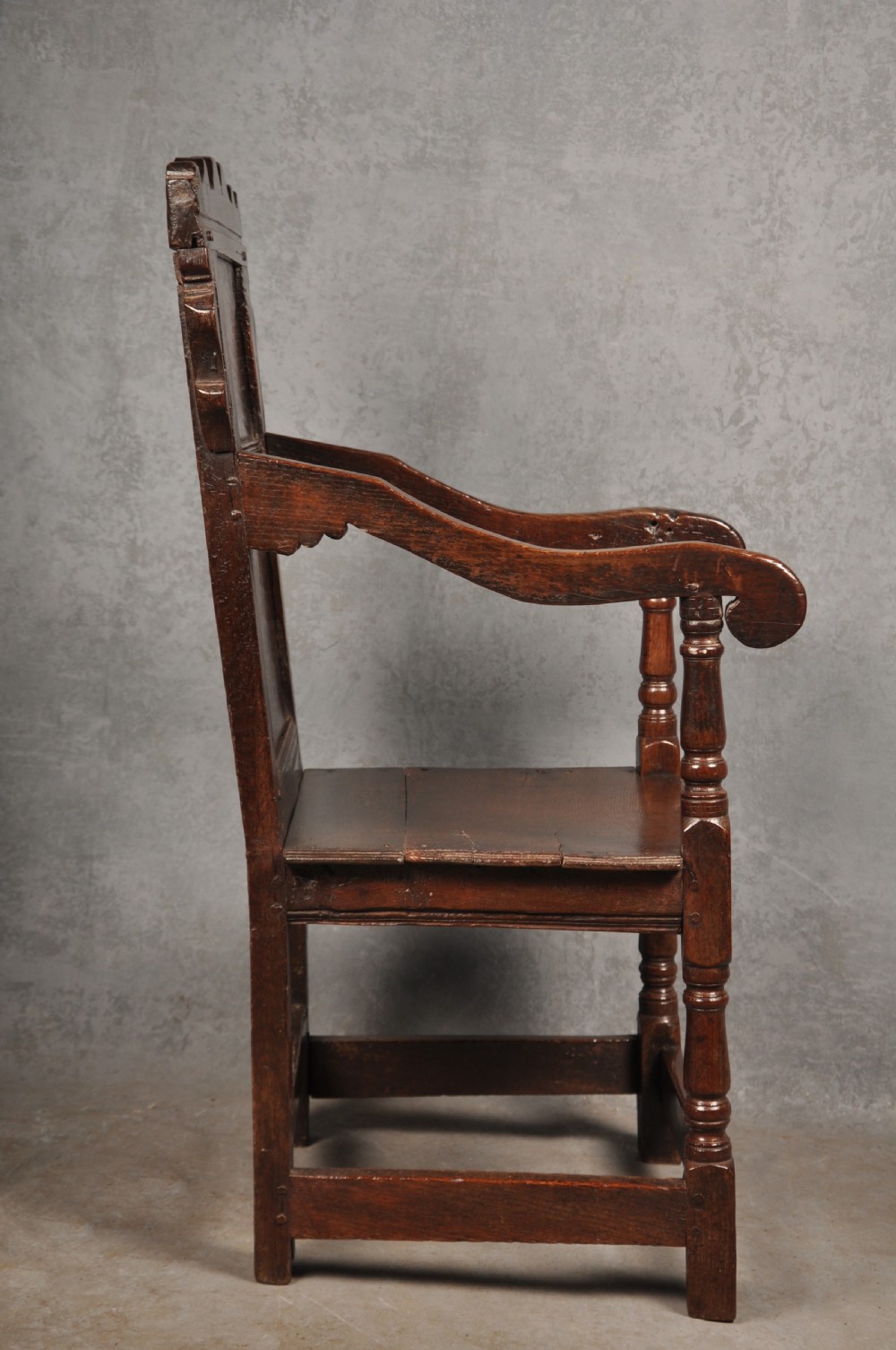 17th Century Oak Wainscot Chair View XIII