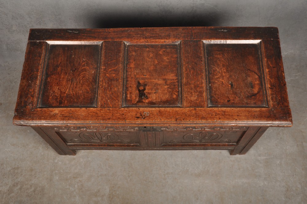 Small 17th Century Oak Coffer  View V