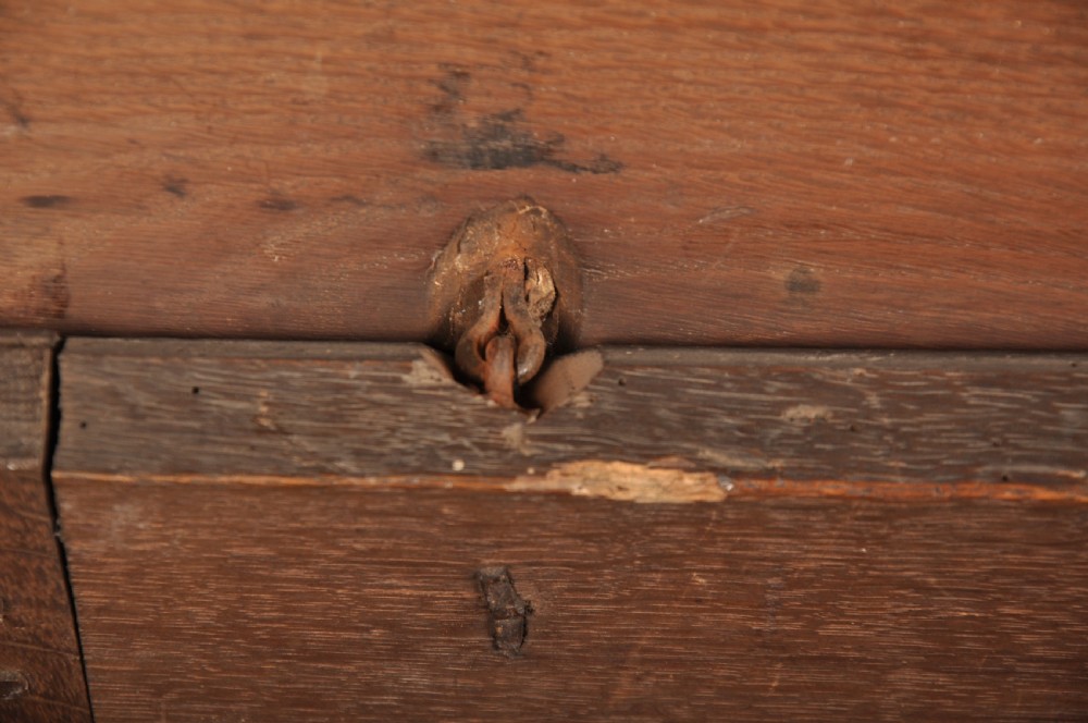 Small 17th Century Oak Coffer  View VIII