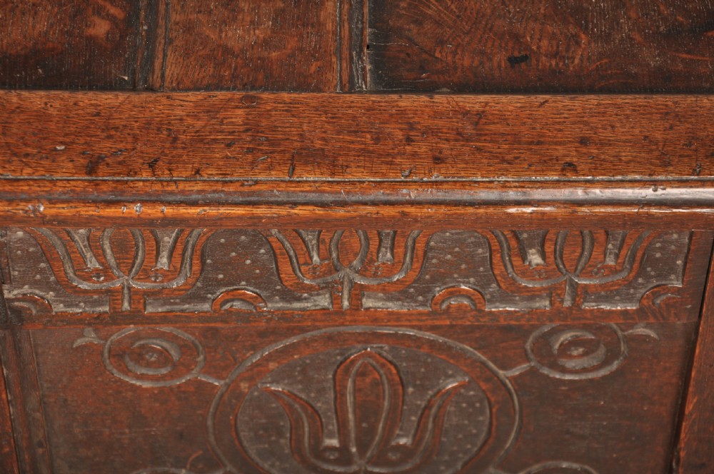 Small 17th Century Oak Coffer  View X