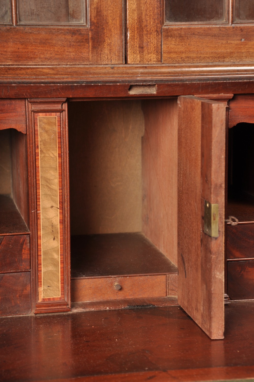 Fine 18th Century Mahogany Bureau Bookcase  View V