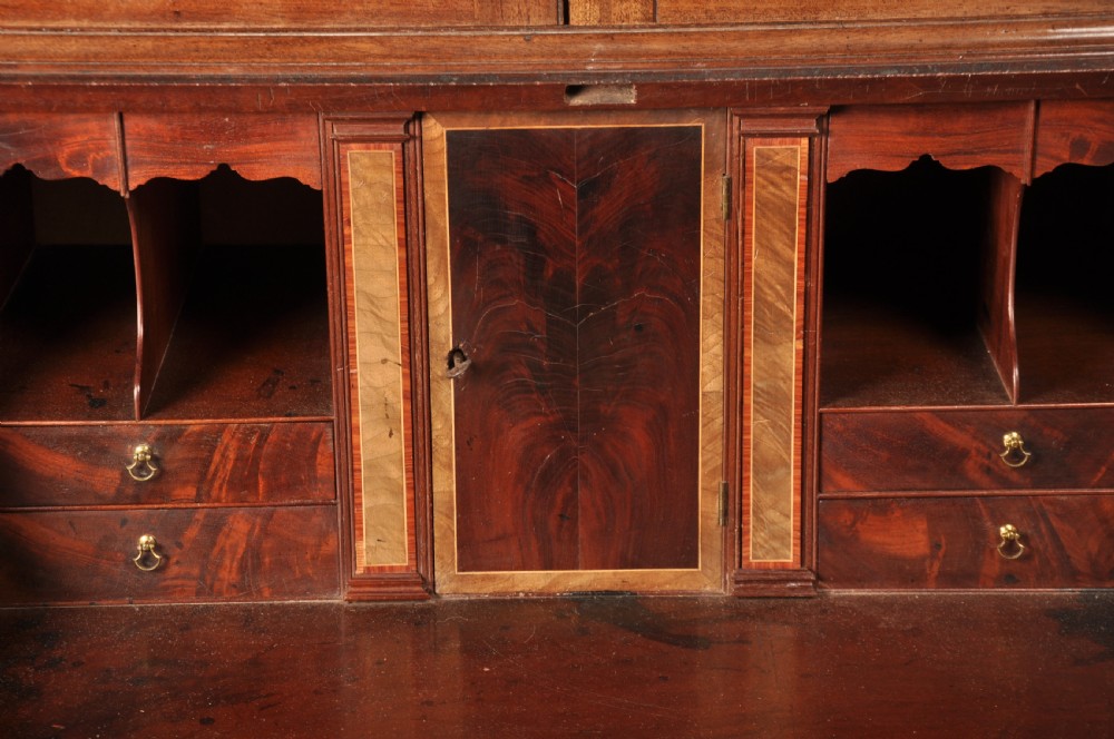 Fine 18th Century Mahogany Bureau Bookcase  View IX