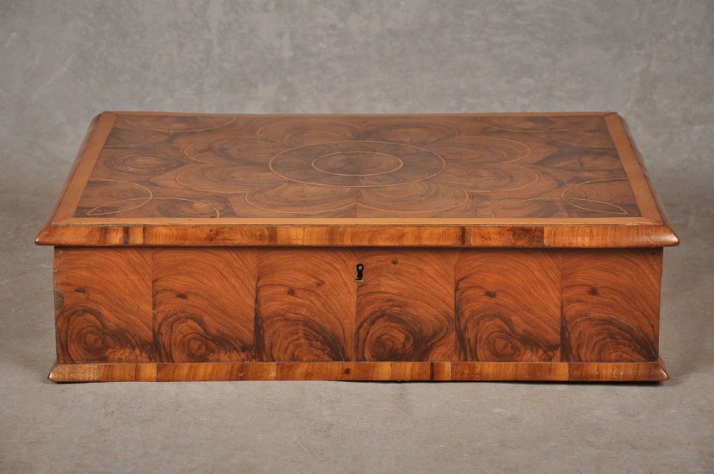 Fine 17th Century Olive Wood Lace Box