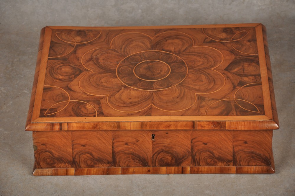 Fine 17th Century Olive Wood Lace Box View II