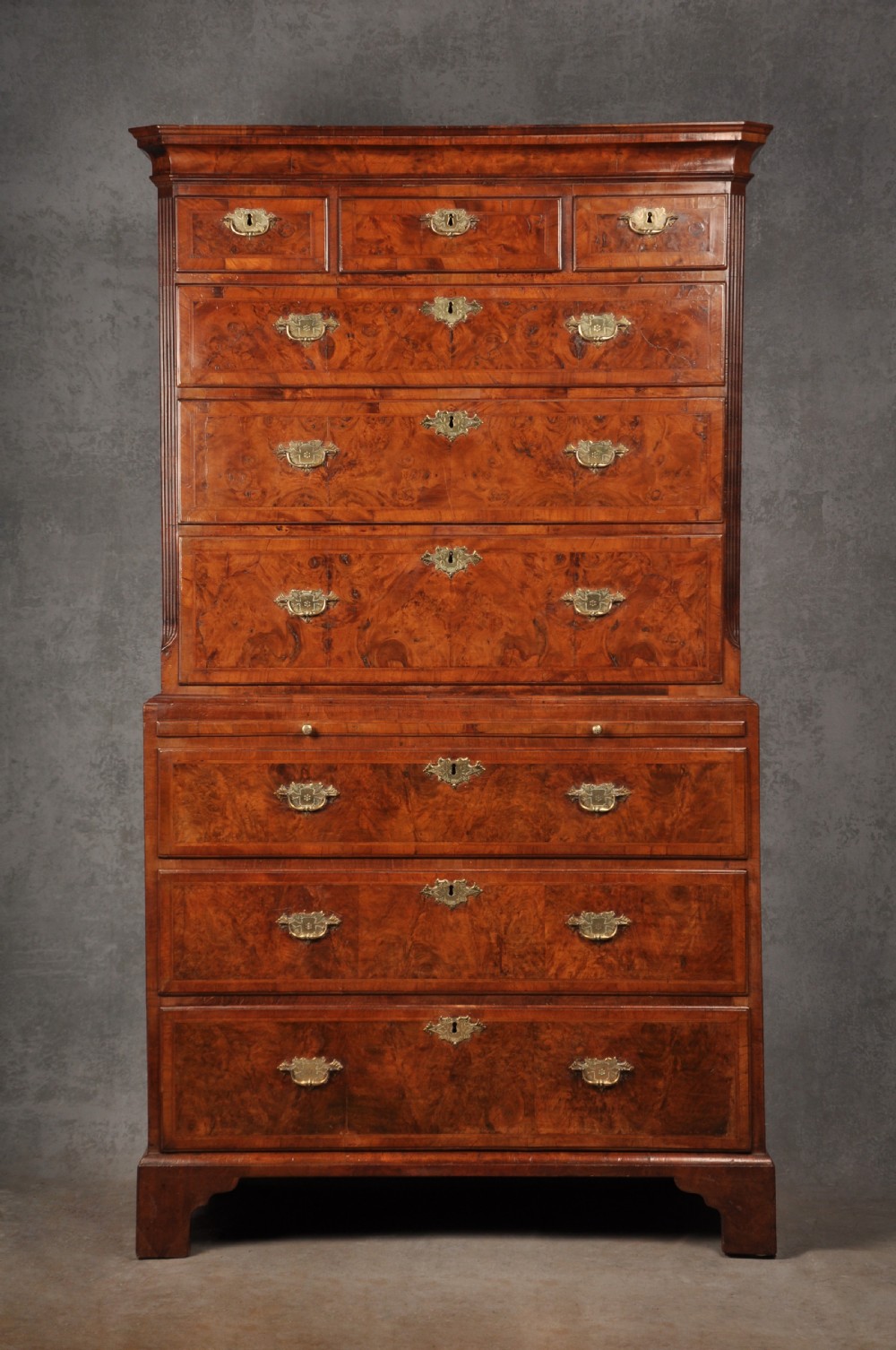 Early 18th Century Burr Walnut Tallboy