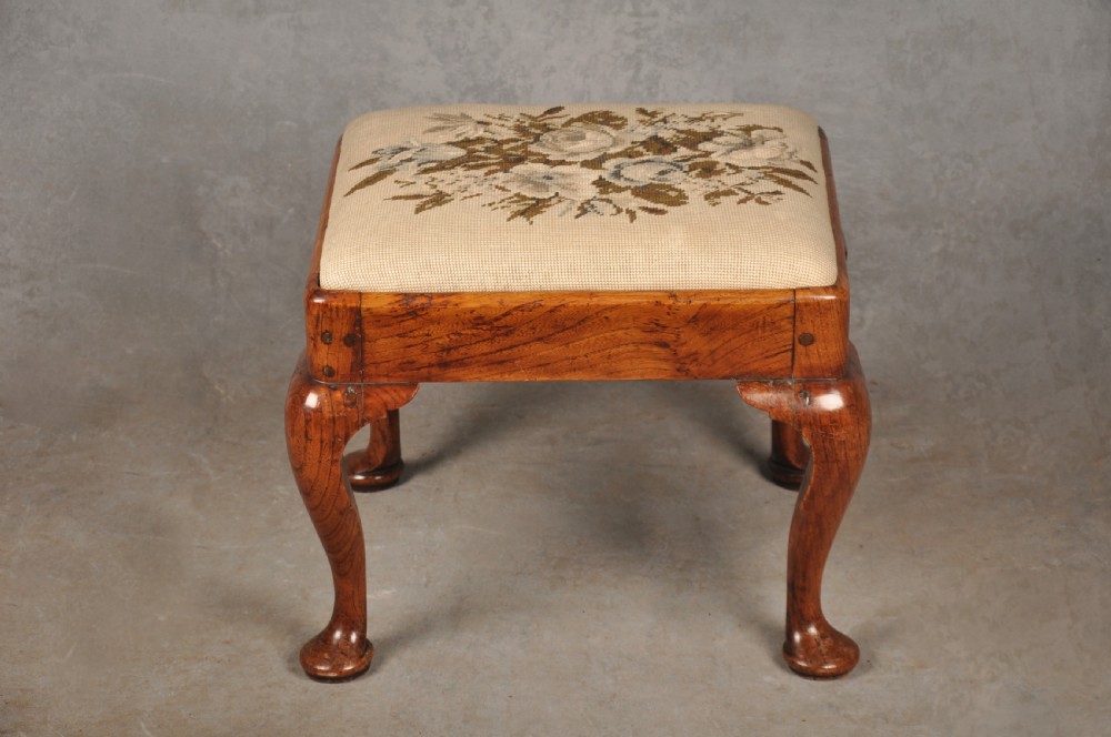 Rare 18th Century Elm Footstool View III