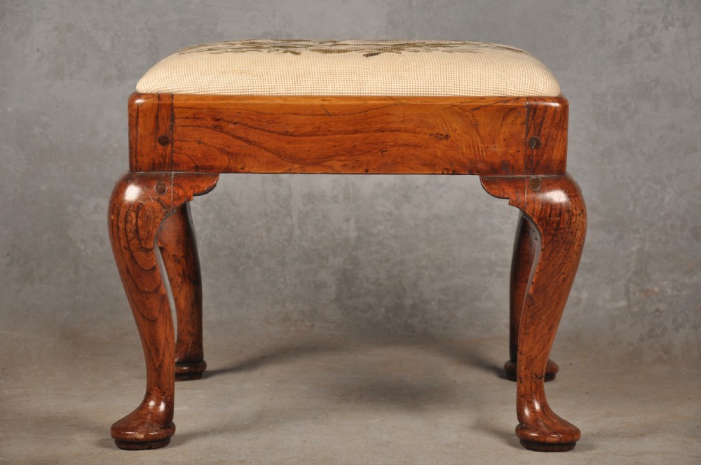 Rare 18th Century Elm Footstool View IV