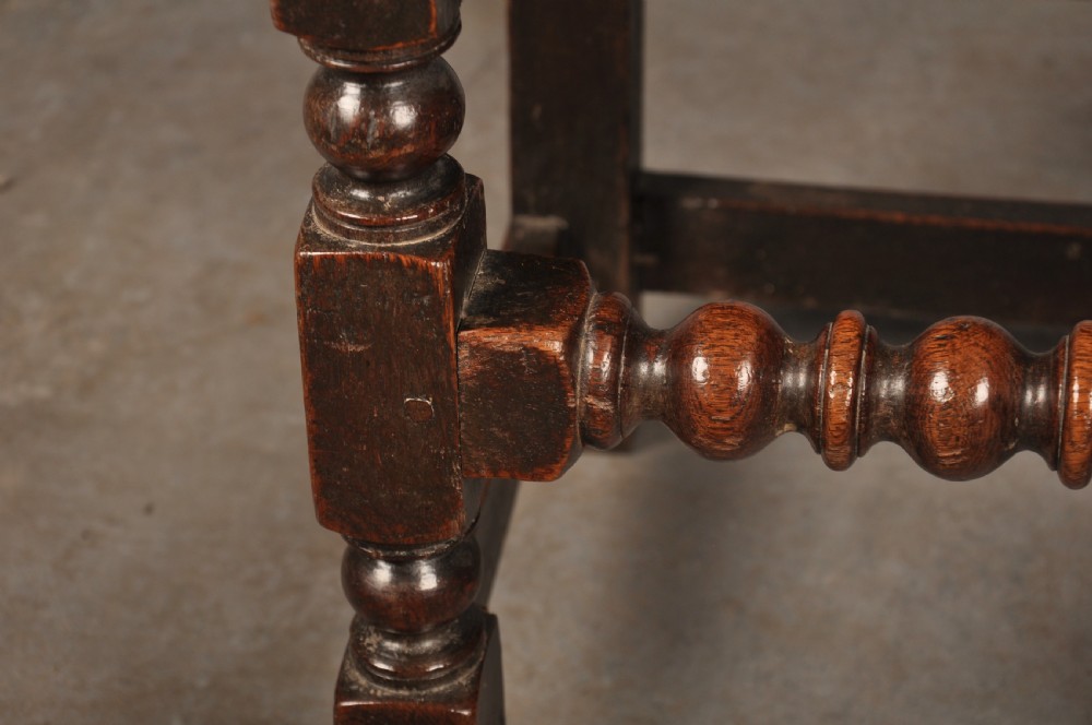 A Rare Pair Of 17th Century Oak Lancashire Chairs View VI