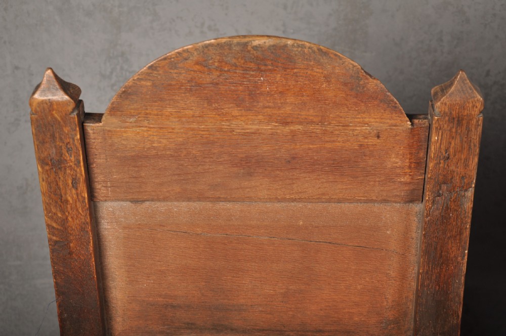 A Rare Pair Of 17th Century Oak Lancashire Chairs View IX