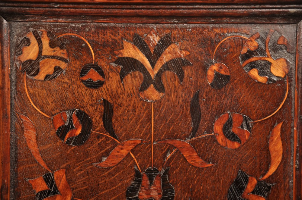 17th Century Oak & Inlaid Leeds Coffer  View VIII