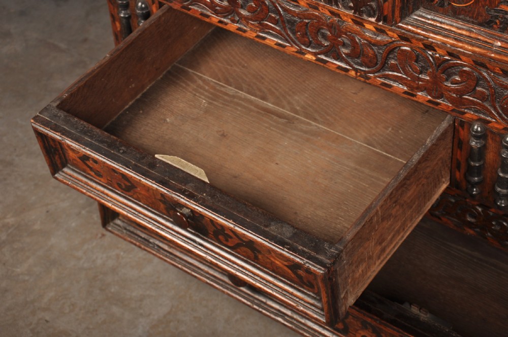 17th Century Oak & Inlaid Leeds Coffer  View X