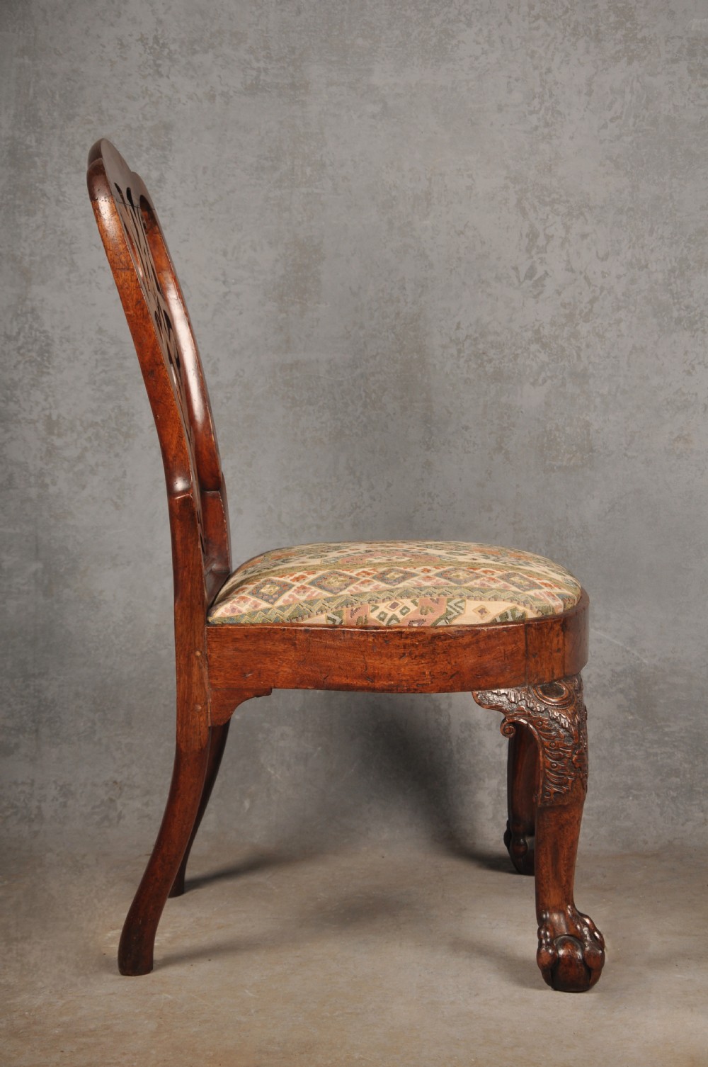 Rare George II Mahogany Side Chair View V