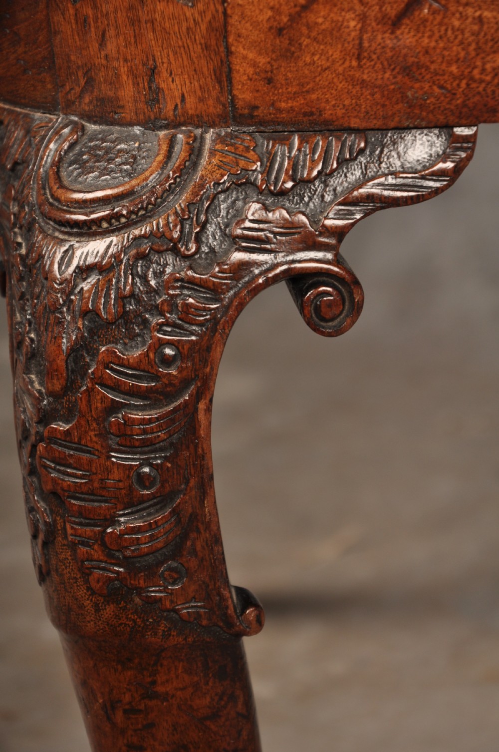 Rare George II Mahogany Side Chair View VII