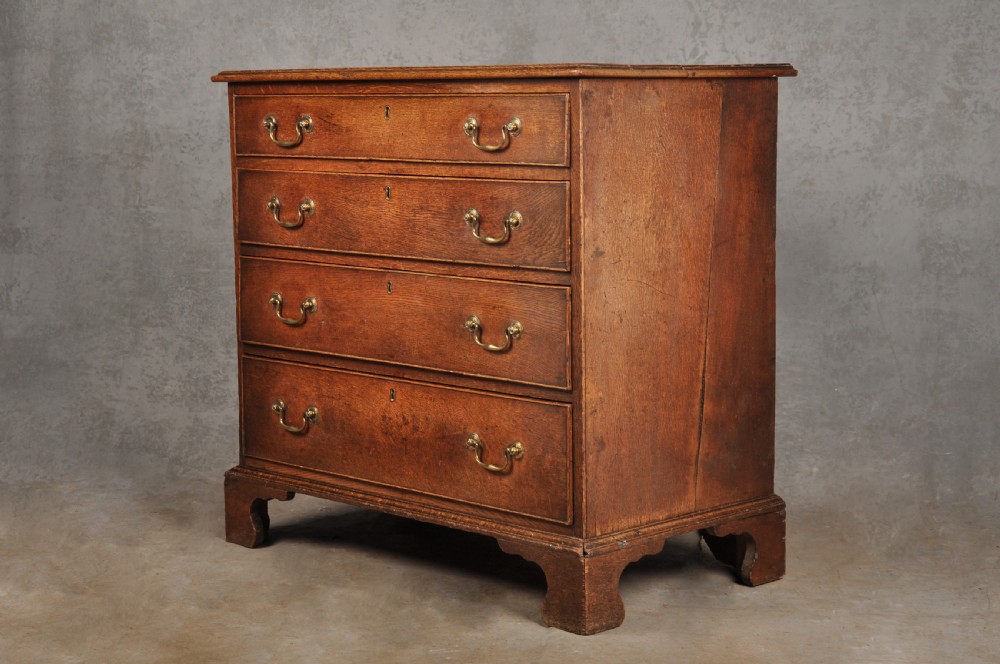 Small 18th Century Oak Chest Of Drawers View III