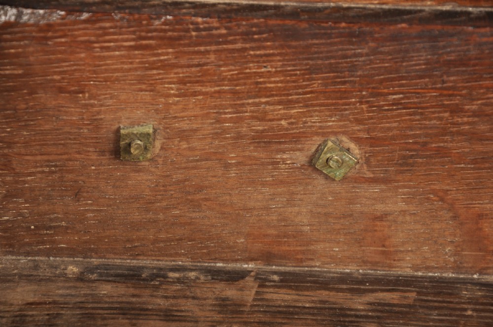 Early 18th Century Oak side table View IX