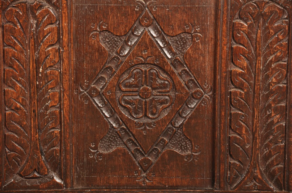 17th Century Oak Coffer View II