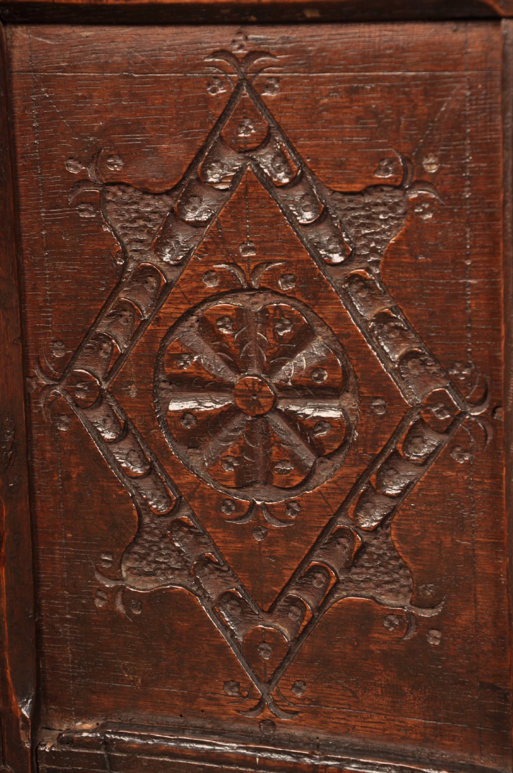 17th Century Oak Coffer View V