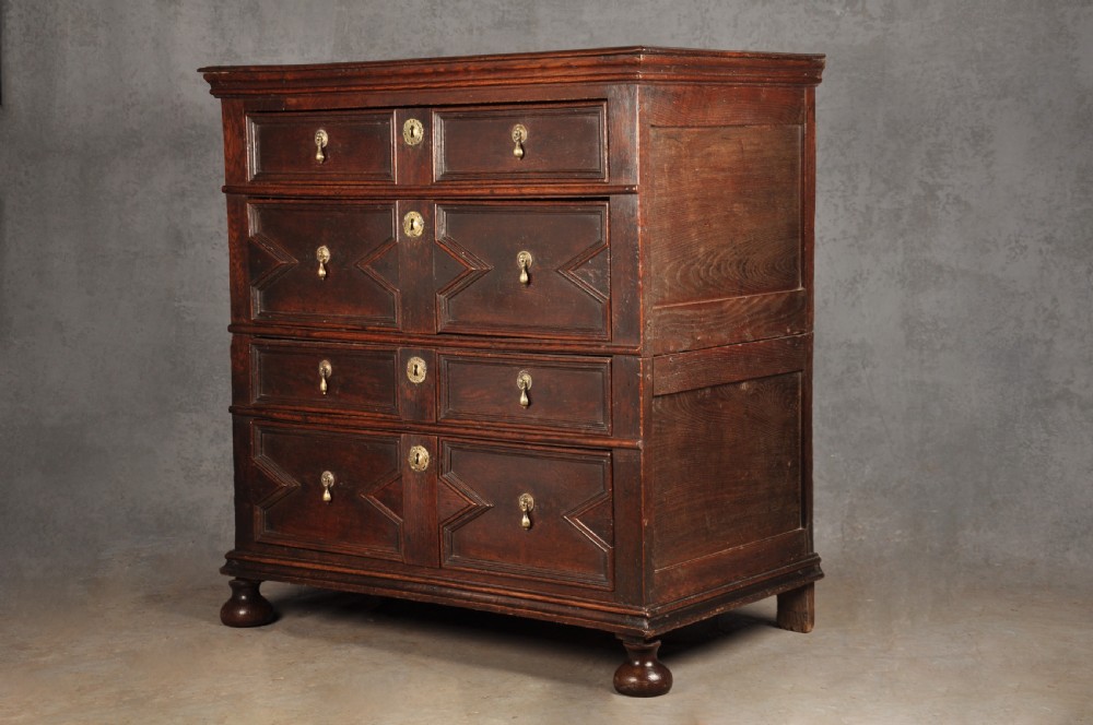 Charles II Oak Chest Of Drawers View XI
