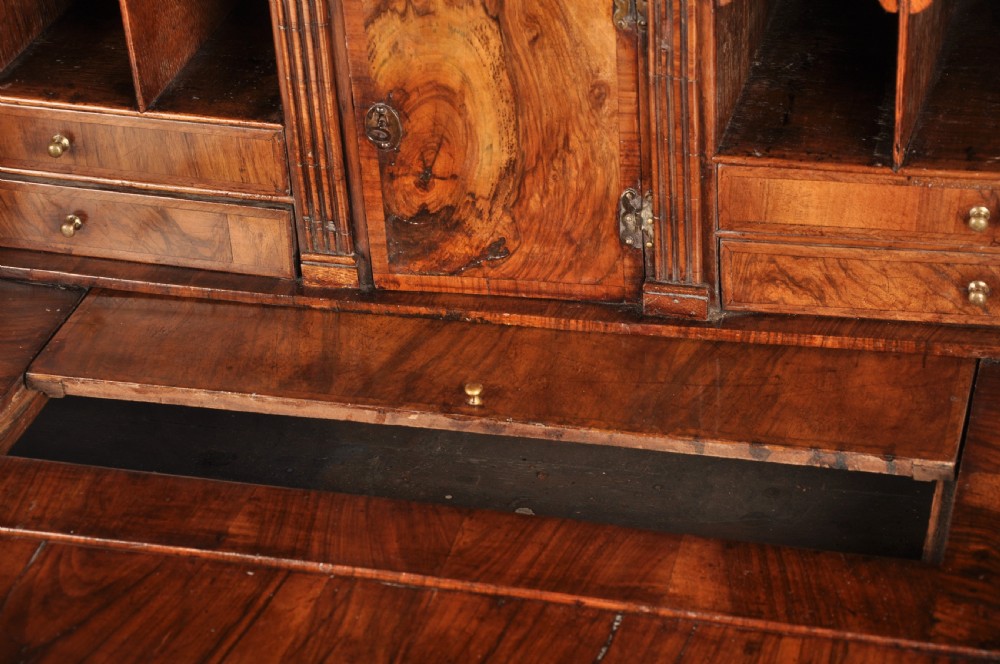 Small Early 18th Century Walnut Bureau View VII