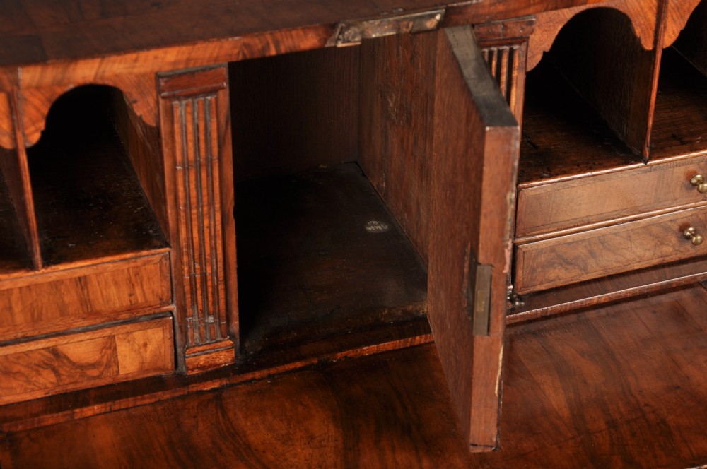 Small Early 18th Century Walnut Bureau View IX