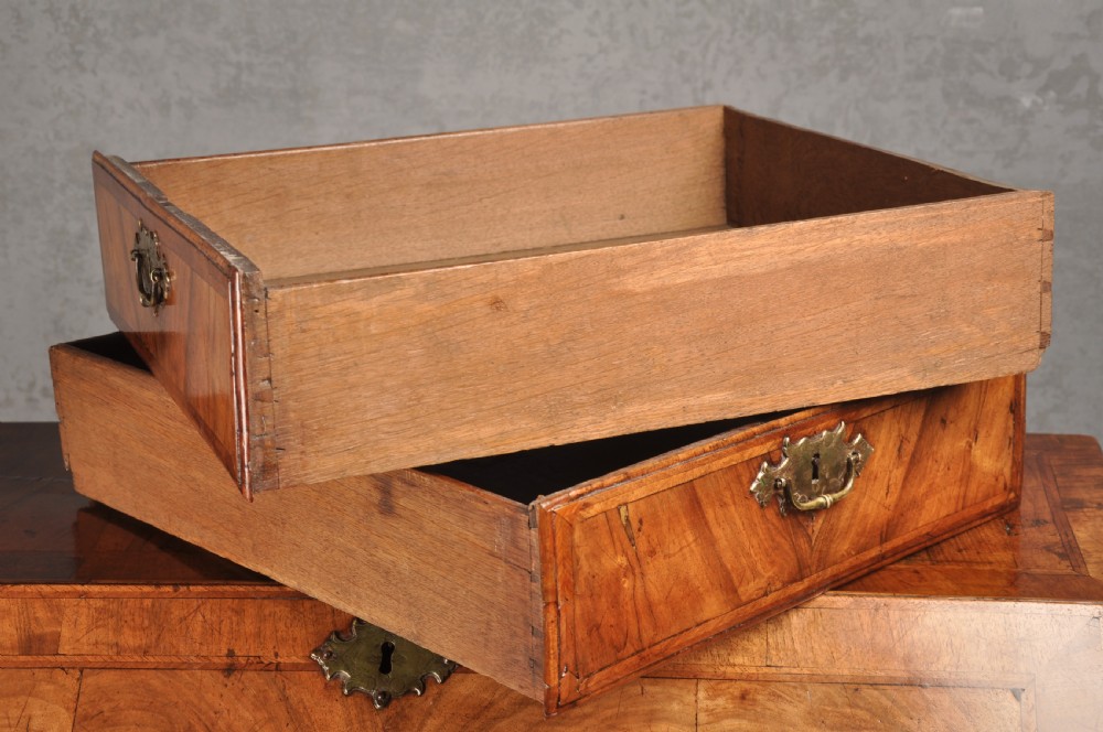 Small Early 18th Century Walnut Bureau View XV