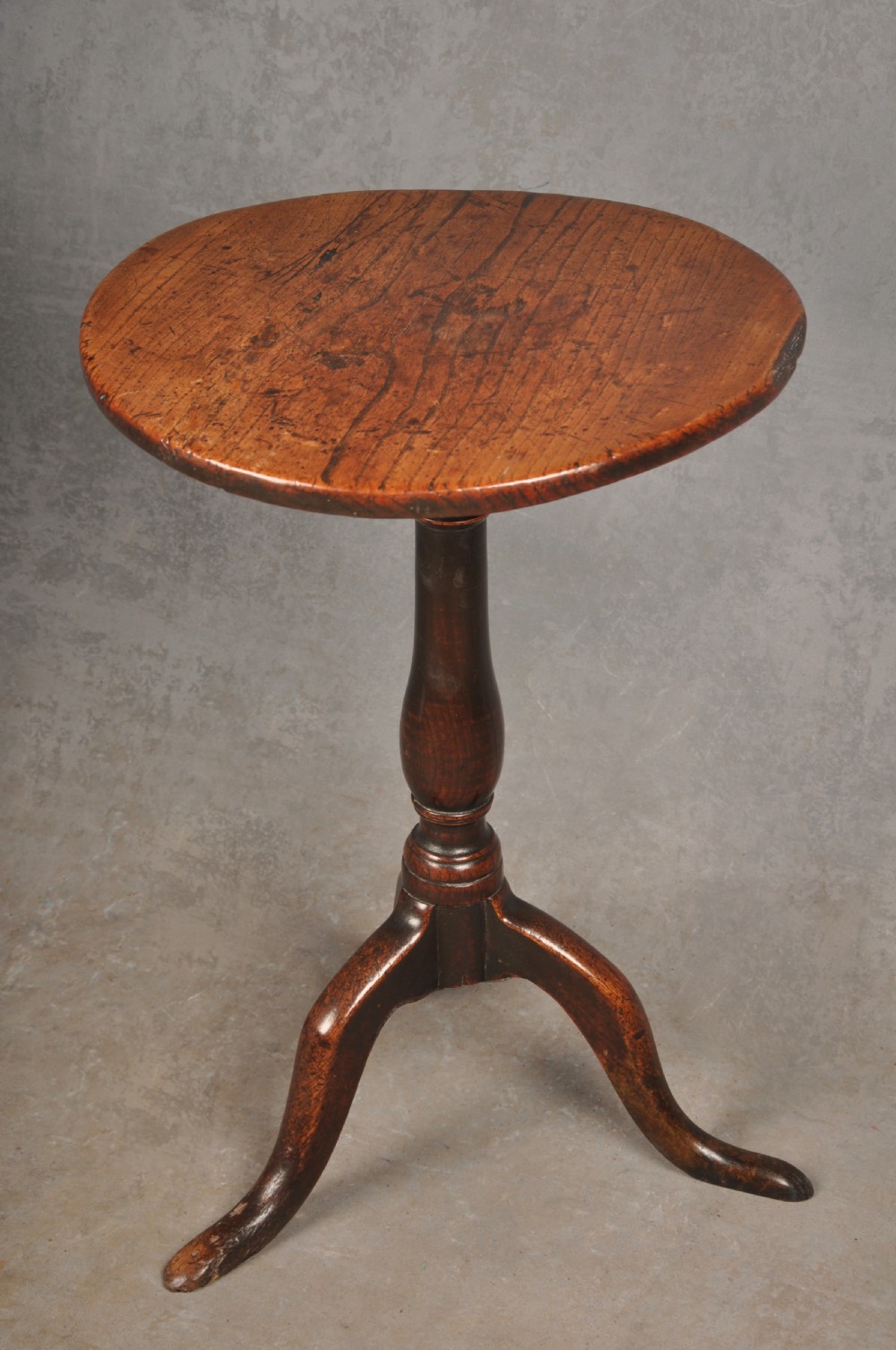 Small 18th Century Elm Tripod Table View II